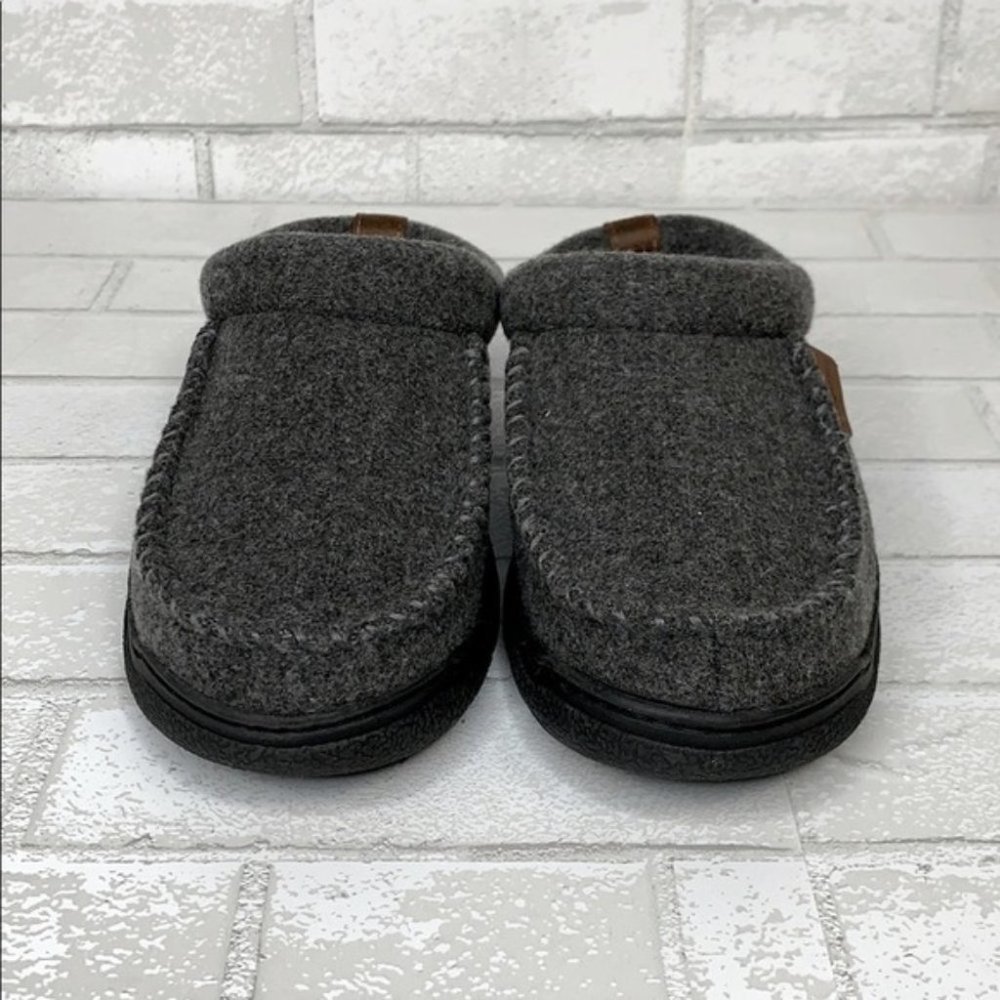 Men's Dearfoams Wool Blend Memory Foam Slippers - Picture 8 of 8